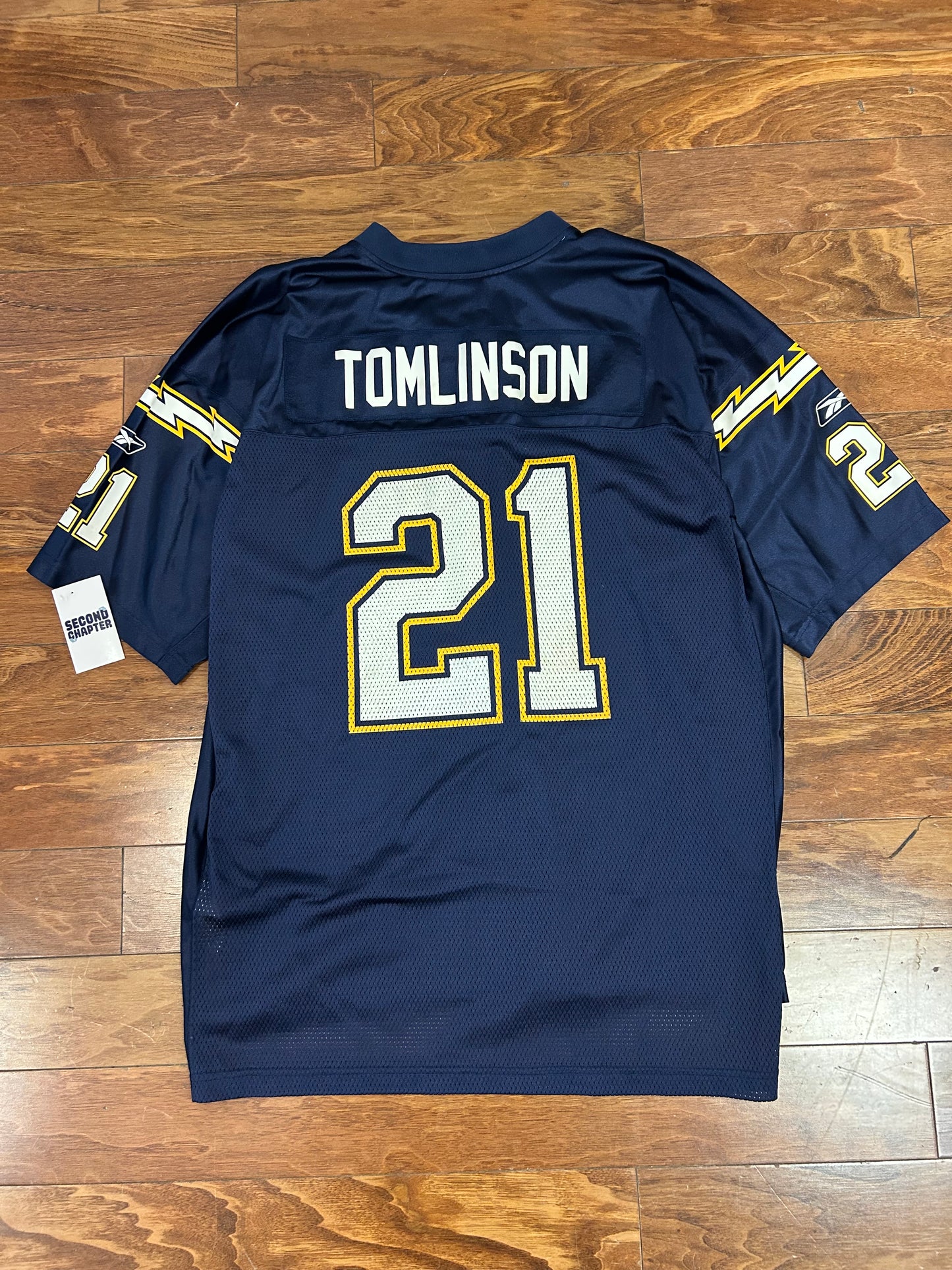 00s San Diego Chargers LaDainian Tomlinson #21 Vintage NFL Reebok Jersey (XL)