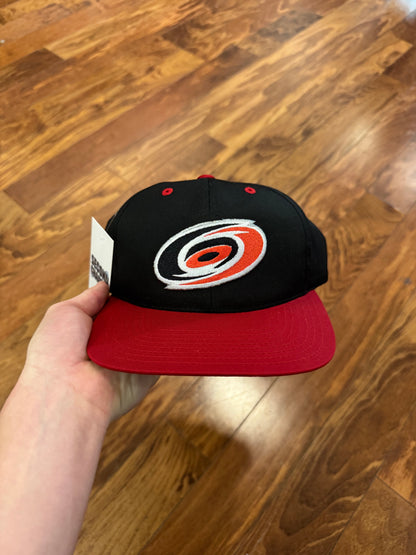 90s Carolina Hurricanes Big Logo Hockey Hat (OS)