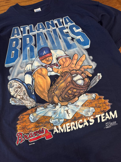 1994 Atlanta Braves Shattered Graphic Salem Tee (XL)