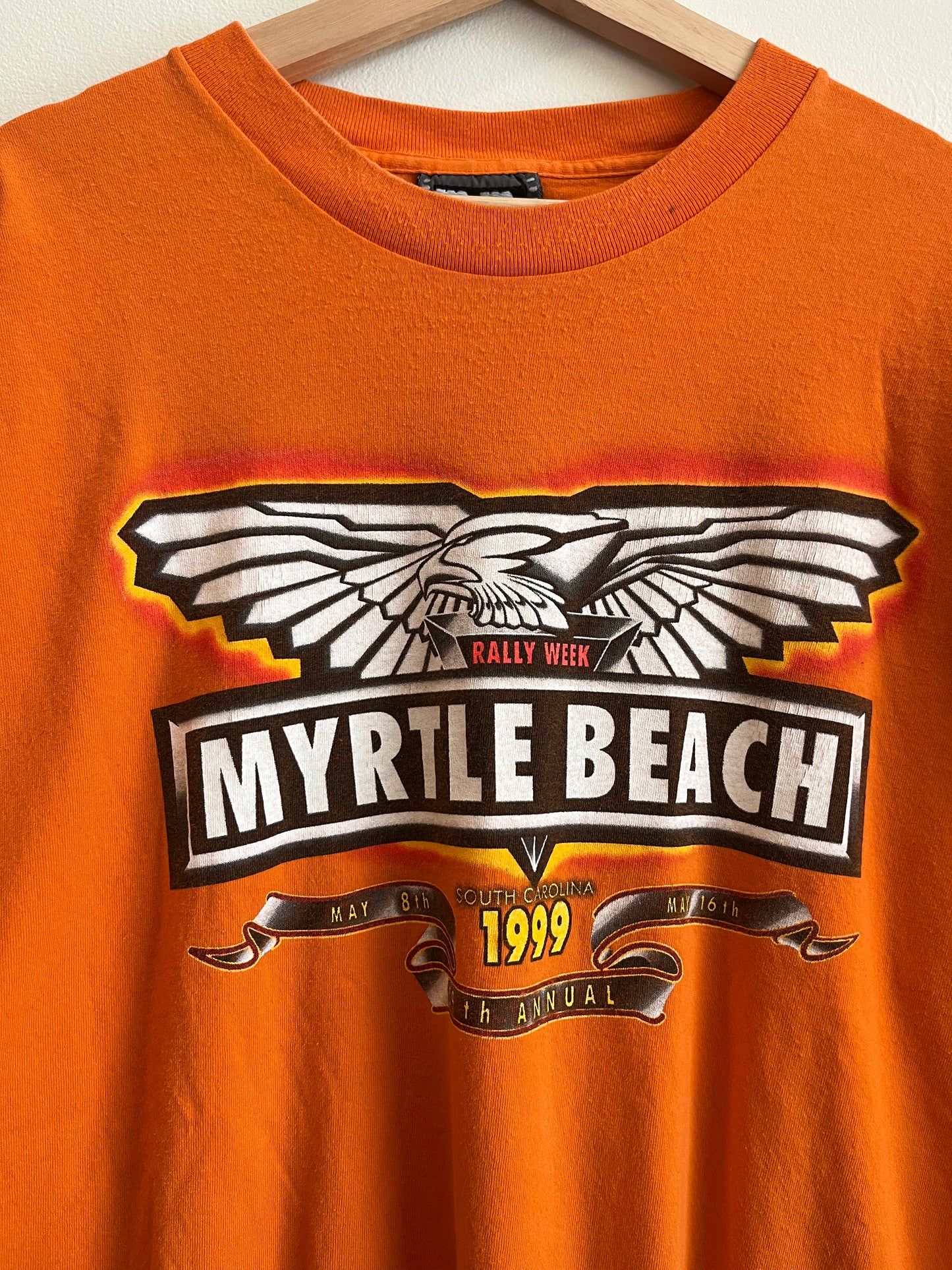 1999 Myrtle Beach Orange Biker Rally Tee (XL)
