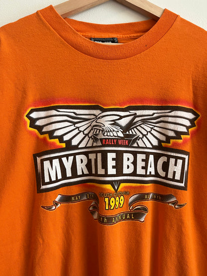 1999 Myrtle Beach Orange Biker Rally Tee (XL)