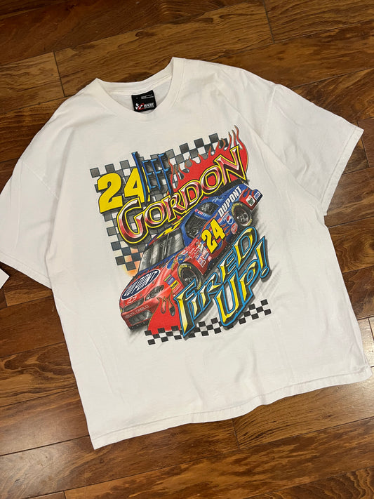 2001 Jeff Gordon Flames Double Sided Tee (L)