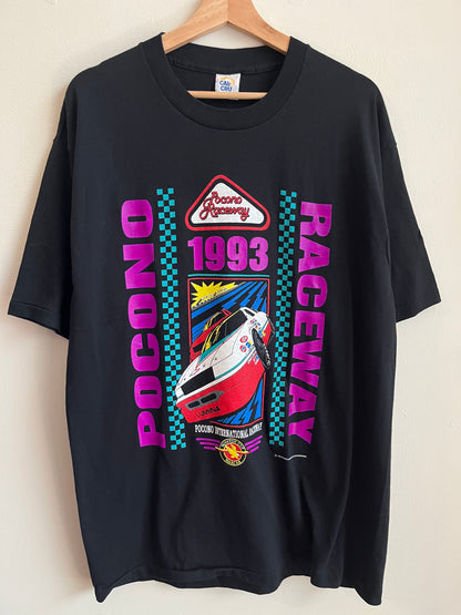 1993 Pocono Raceway Black Nascar Winston Cup Tee (L)