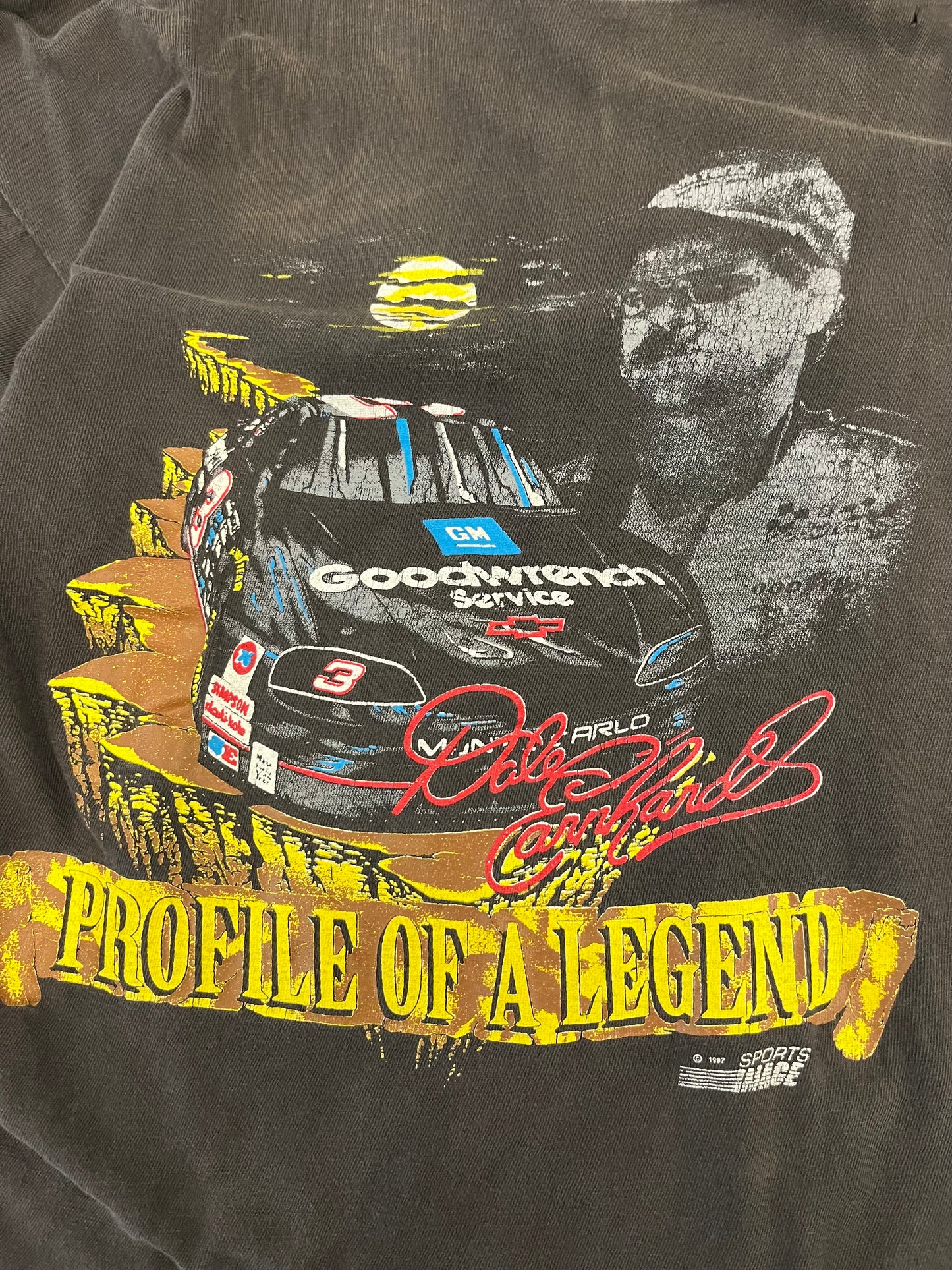 1997 Dale Earnhardt Profile of a Legend Tee (M)