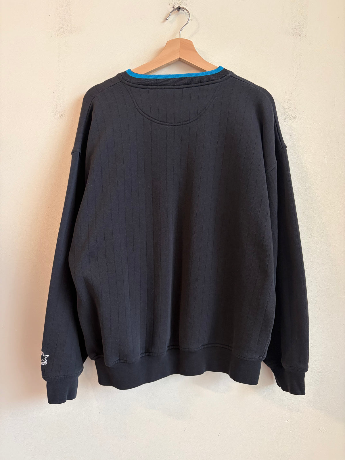 90s Carolina Panthers Embroidered Starter Crewneck (L)
