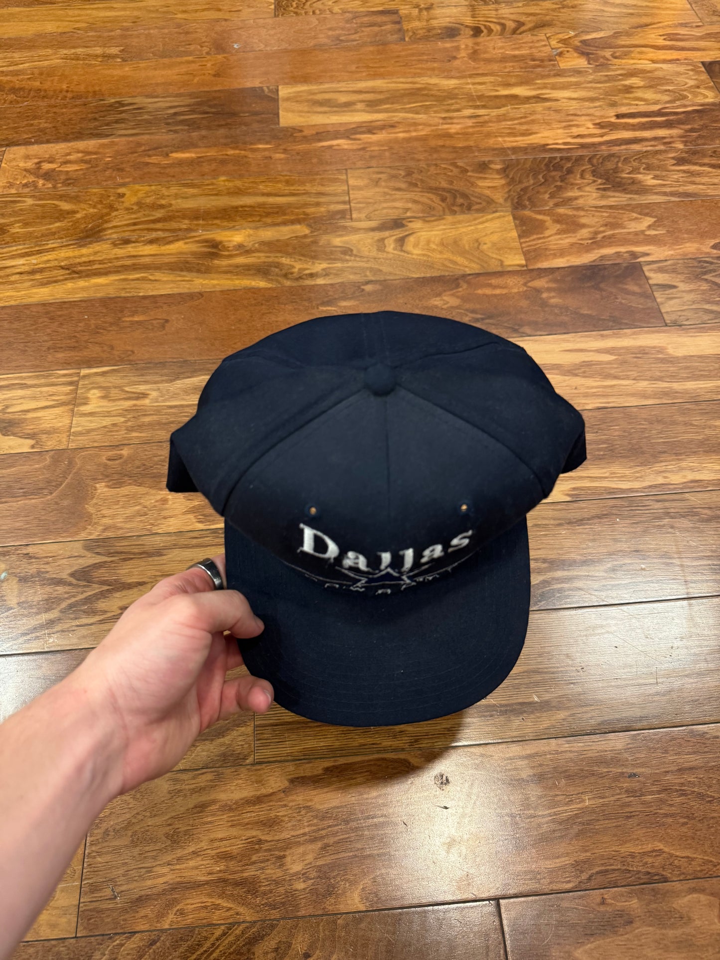 90s Dallas Cowboys Eastport Vintage NFL Snapback Hat (OS)