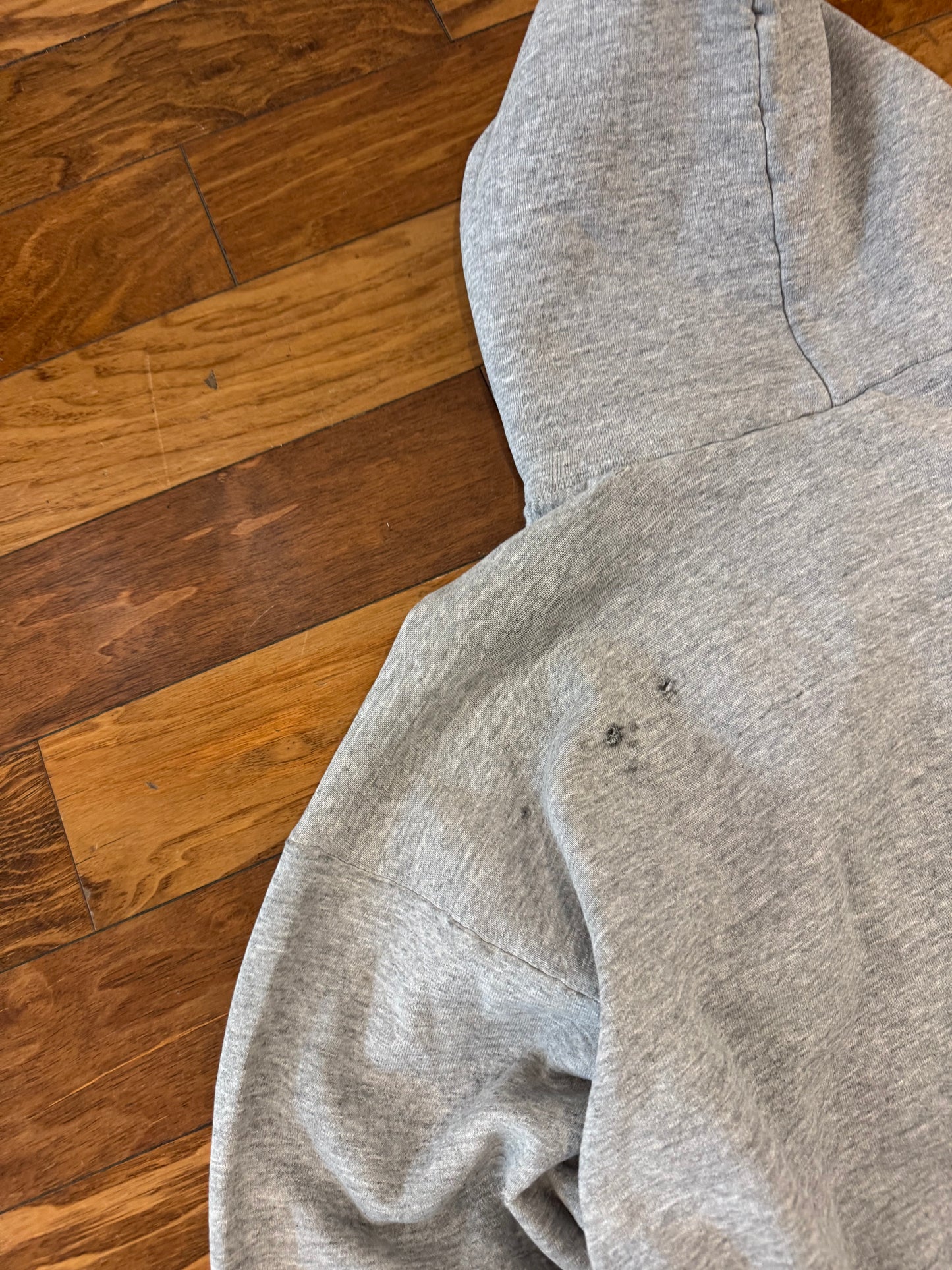 90s Nike Left Chest Swoosh Thrashed Hoodie (XL)