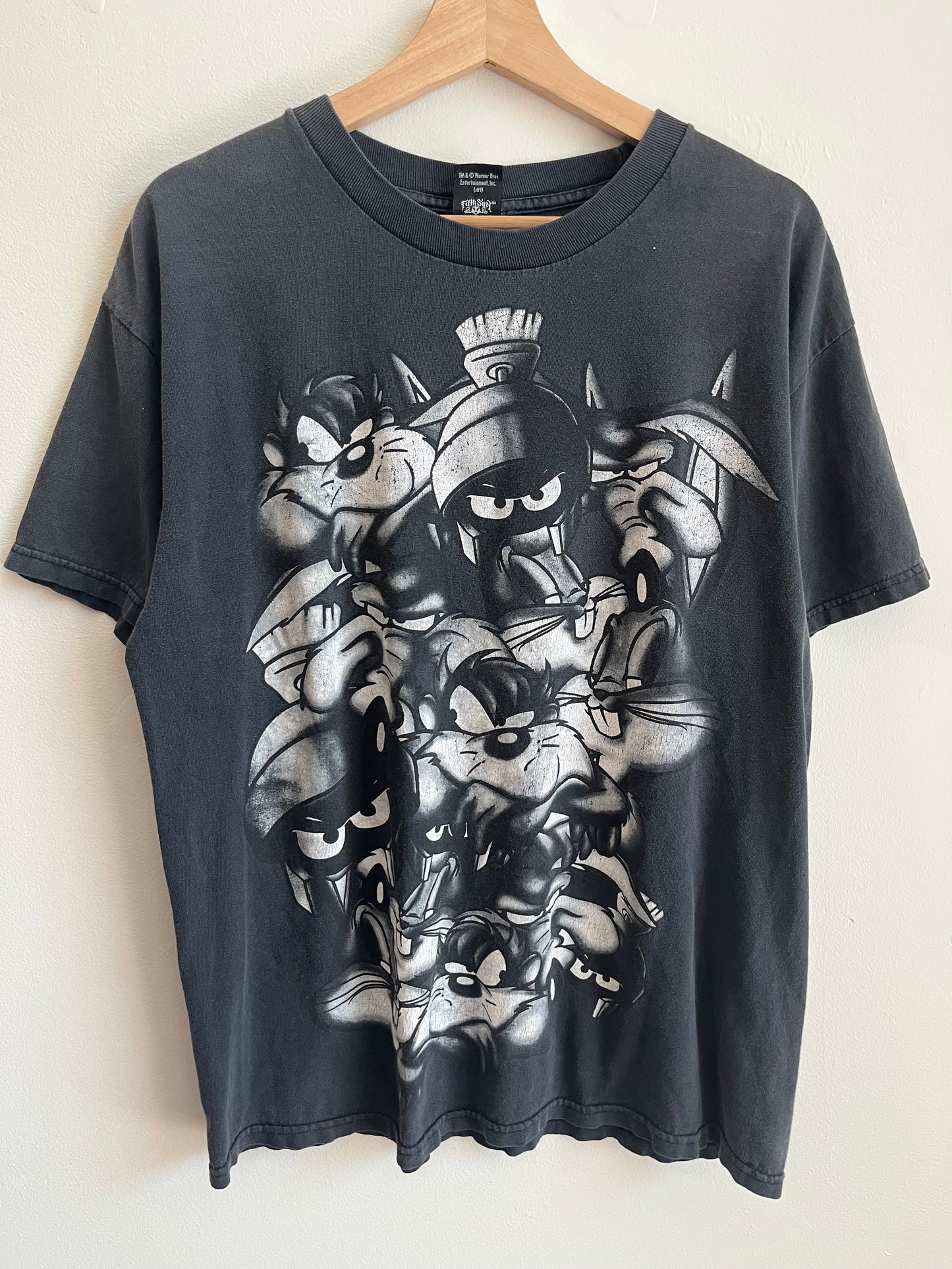 2009 Looney Tunes Characters Faded Tee (L)