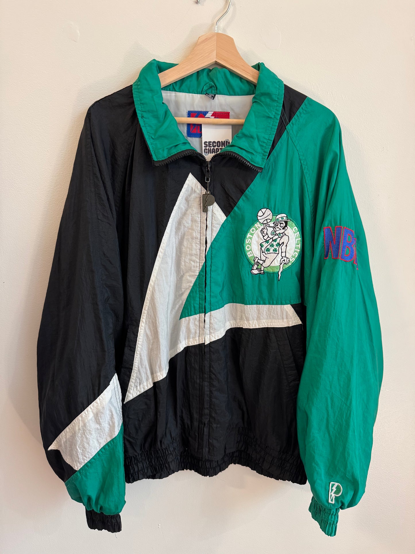 90s Boston Celtics Vintage Pro Player Windbreaker (L)
