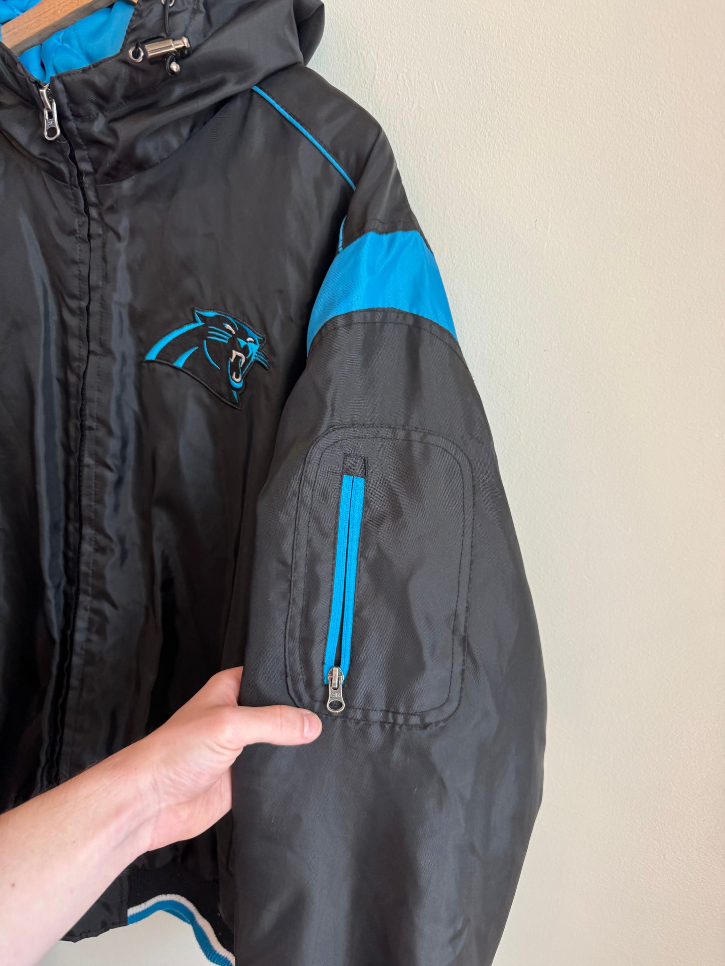 00s Carolina Panthers NFL Puffer Jacket (L)