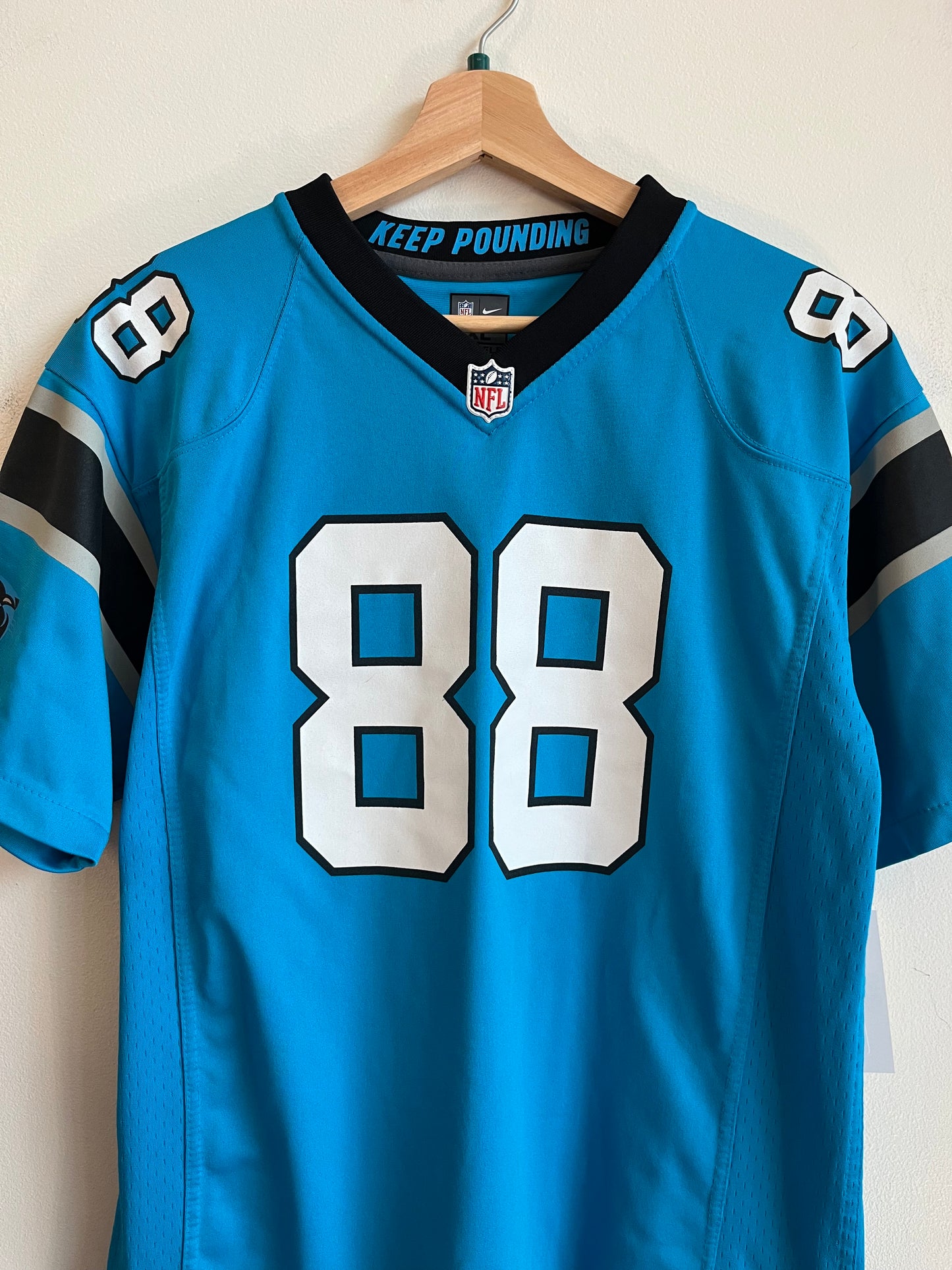 2015 Carolina Panthers Greg Olsen Blue Nike Jersey (Youth XL)