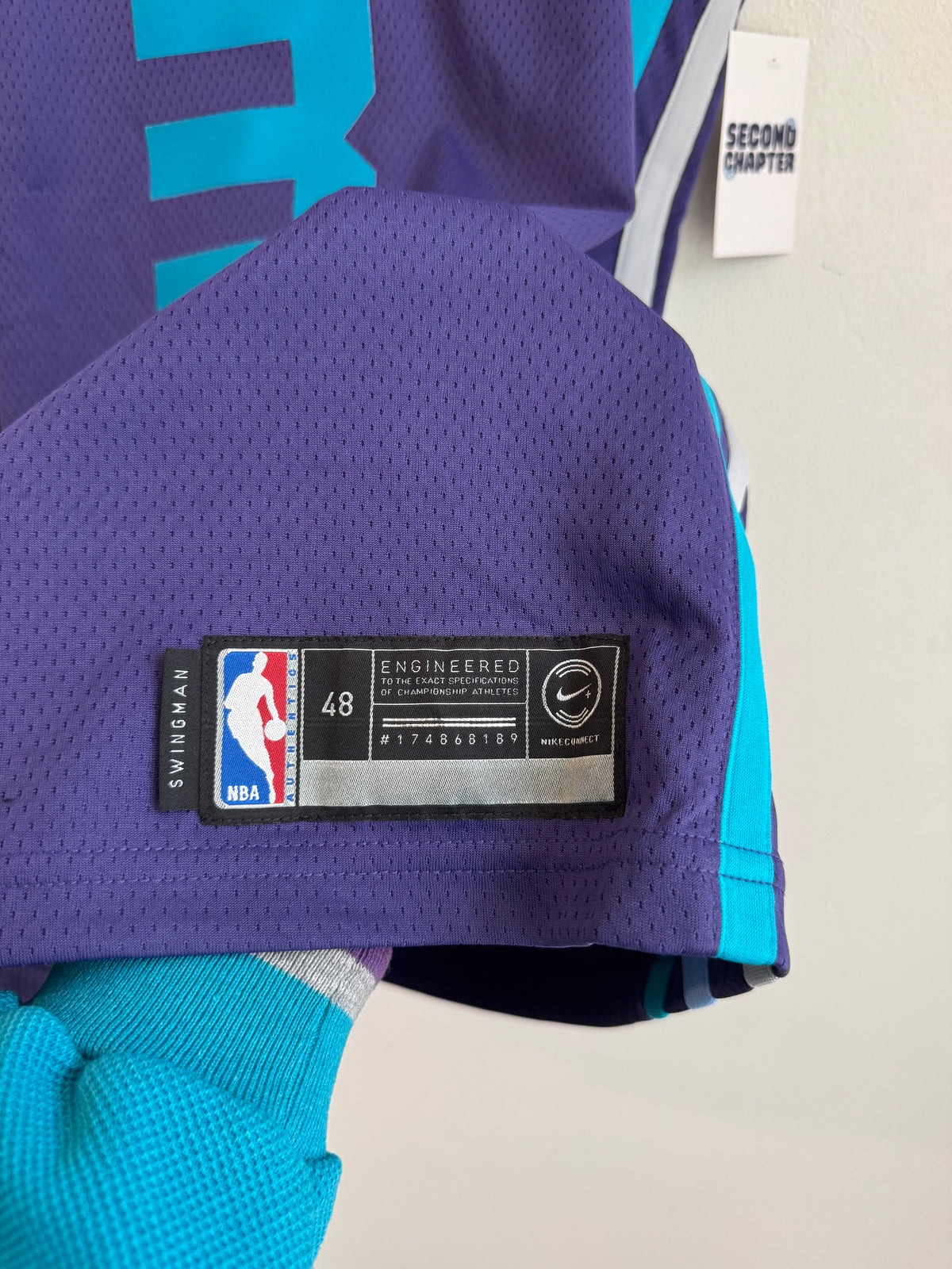 2017 Charlotte Hornets Jeremy Lamb Jordan Swingman Purple Jersey (L)