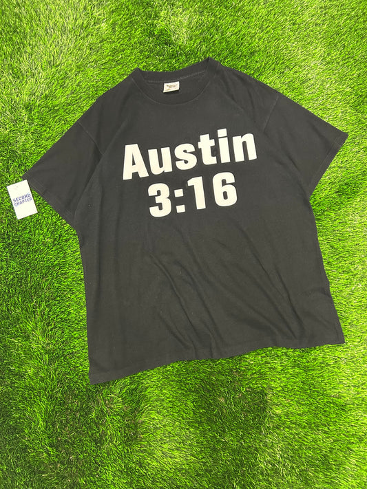 90s Stone Cold Steve Austin WWE Austin 3:16 Skull Vintage Wrestling Grail Tee (XL)