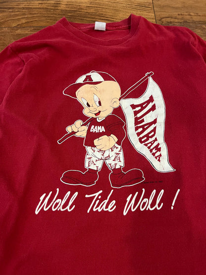 1999 Alabama "Woll Tide Woll" Elmer Fudd Vintage Tee (L)