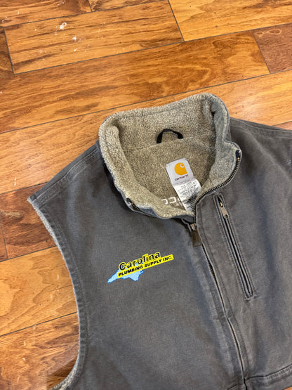 2011 Carhartt Sherpa Lined Embroidered Vest (L)