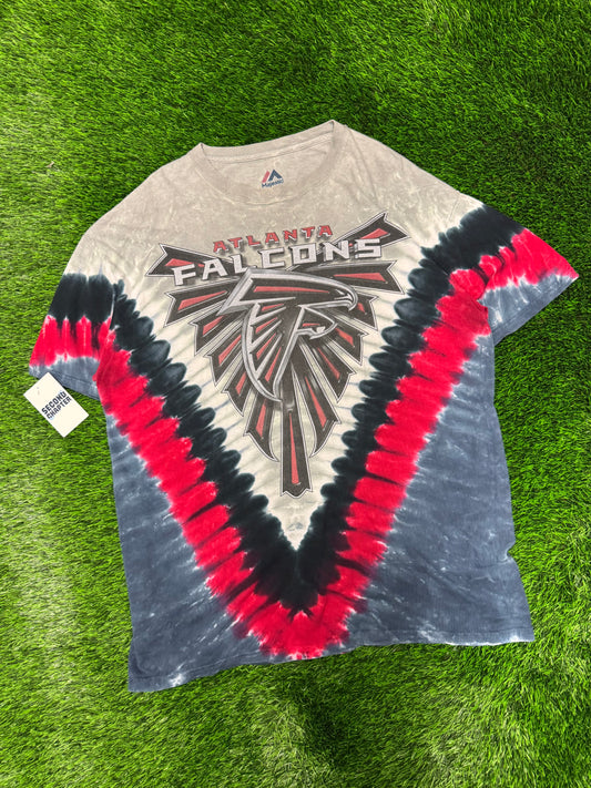 00s Atlanta Falcons Tie Dye Majestic Tee (XXL)