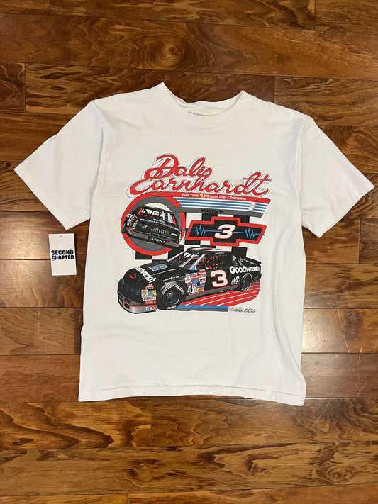 1990 Dale Earnhardt White Nascar Tee (L)