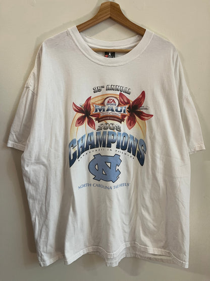 2008 University of North Carolina UNC Tar Heels Maui Champions Tee (XXL)