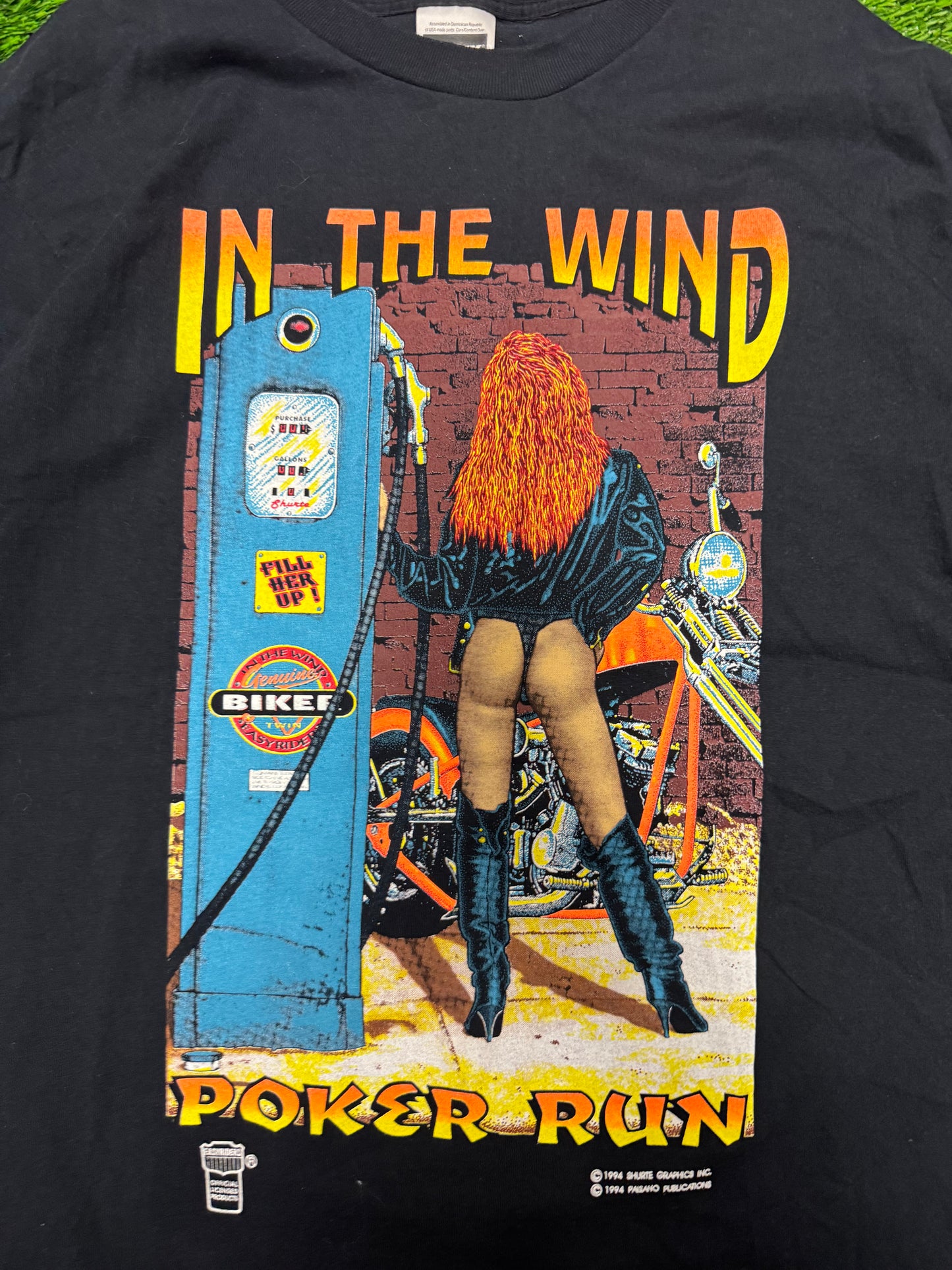 1995 Easy Riders Poker Run Vintage Shurte Graphics Tee (XL)