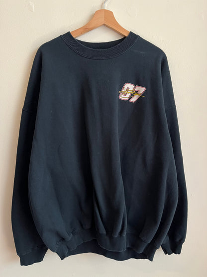 00s Nascar Kurt Busch Sharpie Back Graphic Crewneck (XXL)
