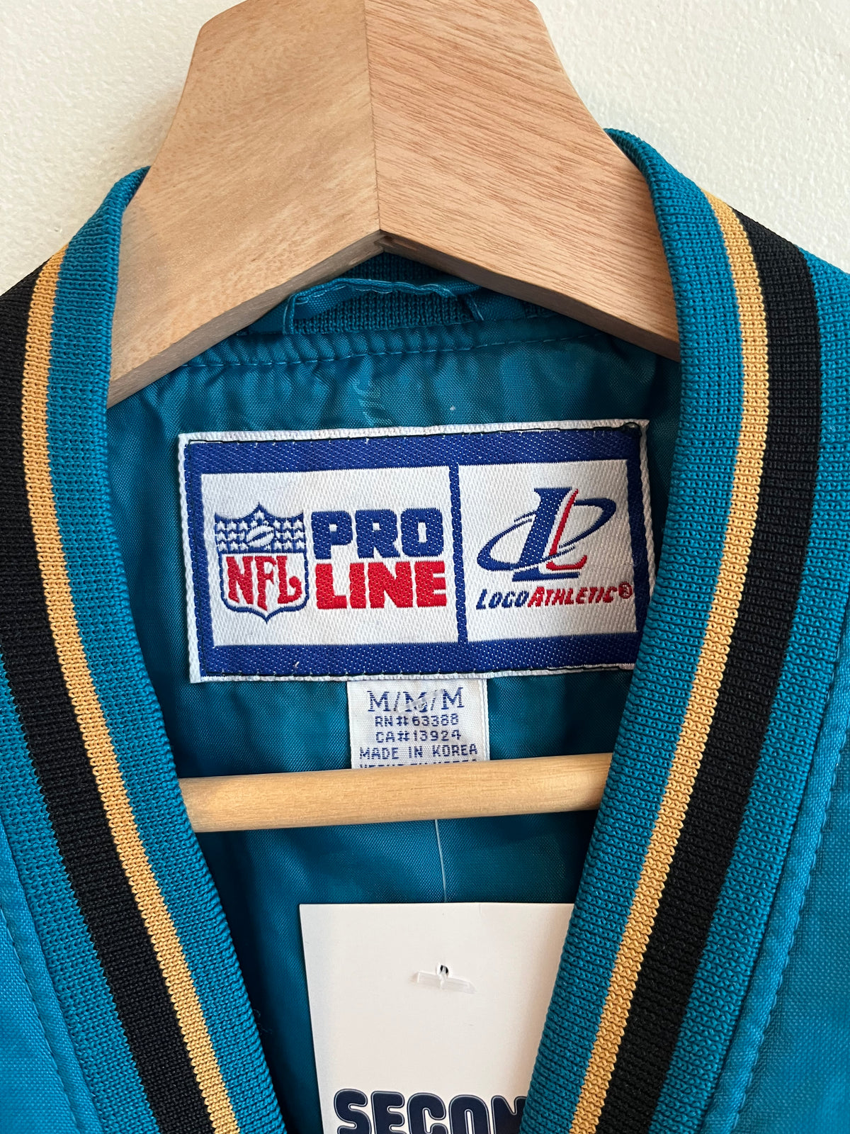 90s Jacksonville Jaguars Logo Athletic Embroidered Windbreaker (M)