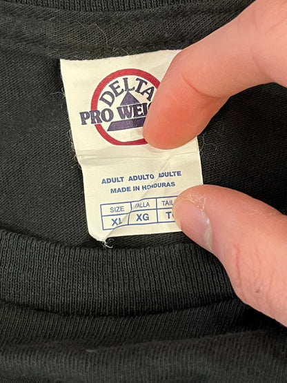 00s Johnny's Blue Flaming Skull Tee (XL)