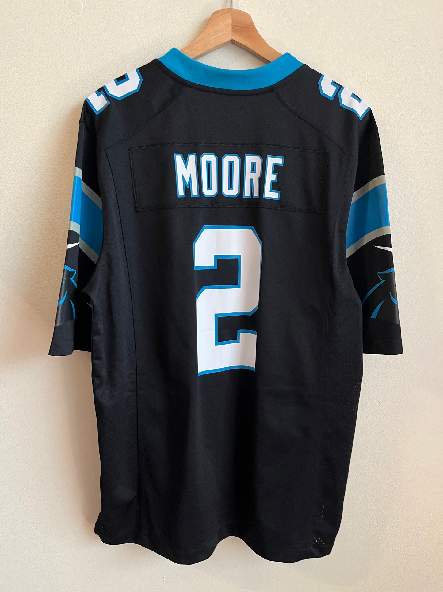2022 Carolina Panthers David Moore Home Jersey (M)