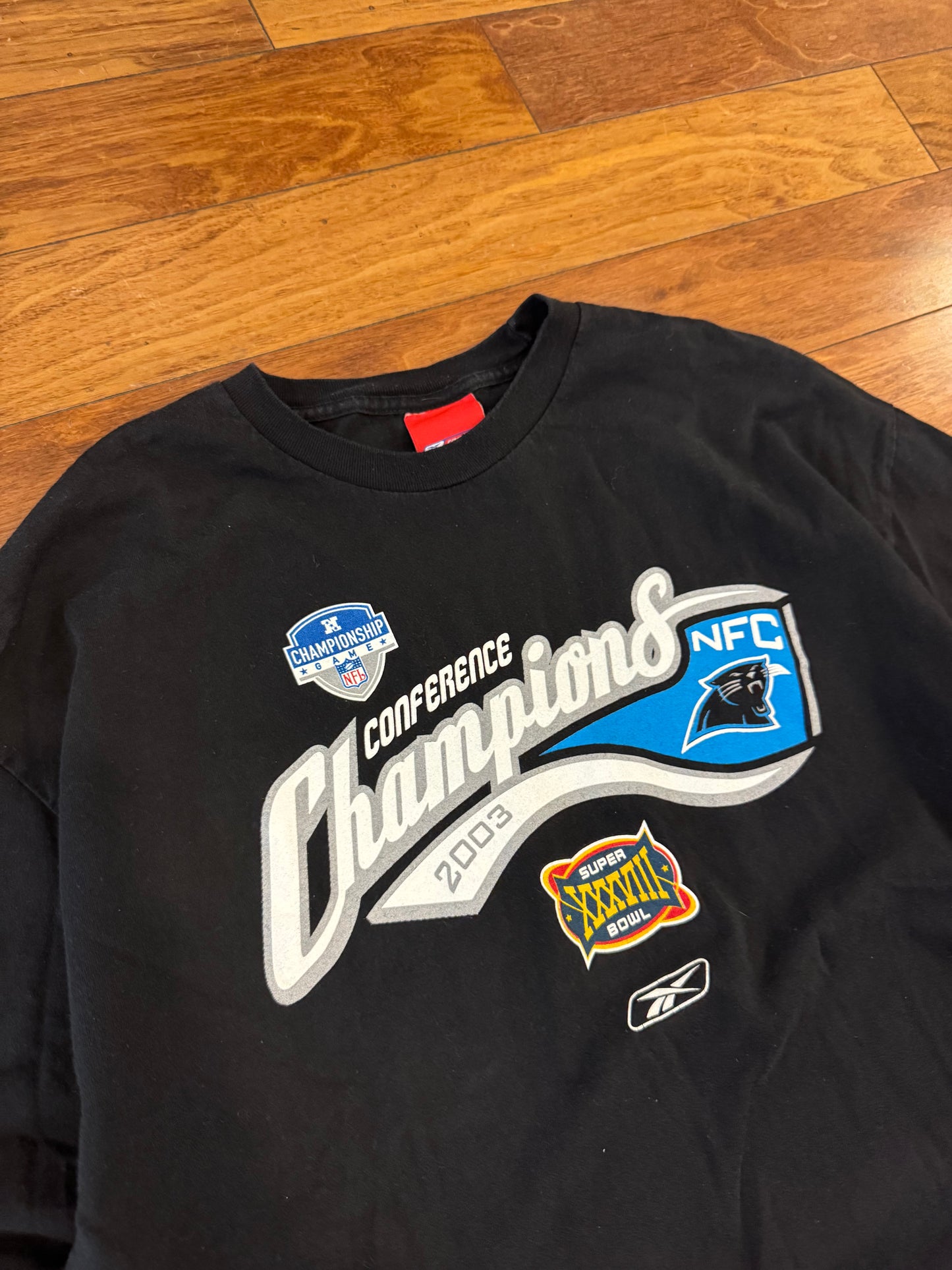 2003 Panthers Championship Game Long-Sleeve Shirt (XL)