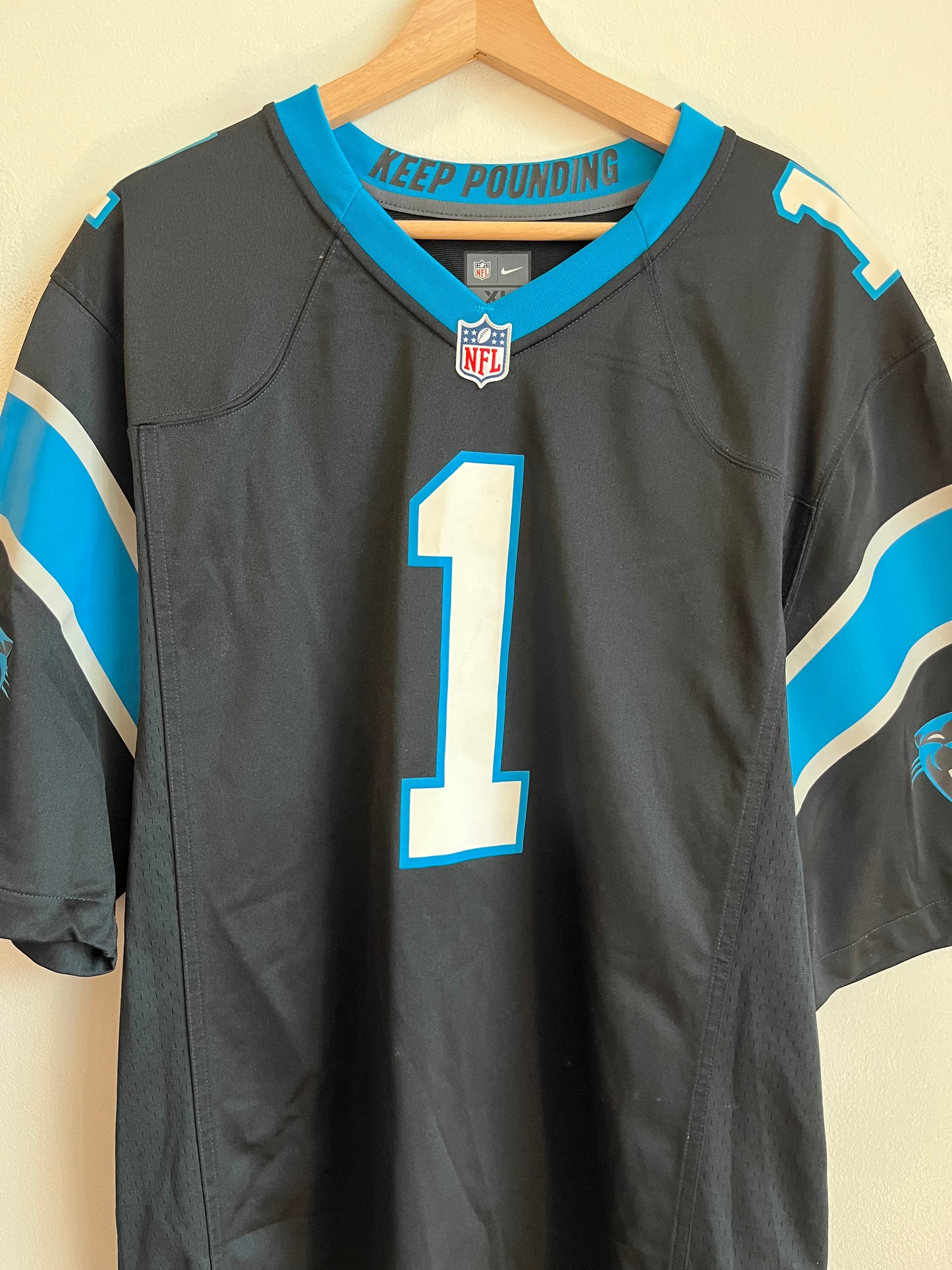 2010s Carolina Panthers Cam Newton Nike Home Jersey (XL)