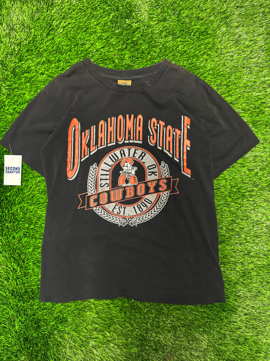 90s Oklahoma State Cowboys Graphic Vintage Nutmeg Tee (M)