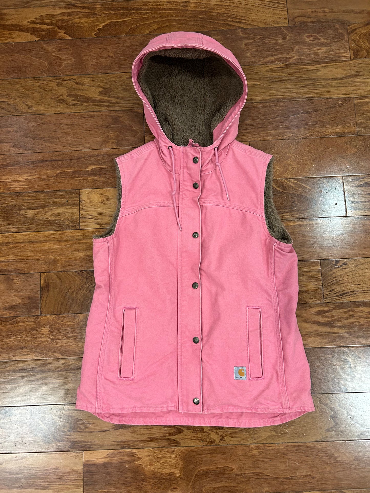 2014 Carhartt Sherpa Lined Pink Vintage Vest (S)