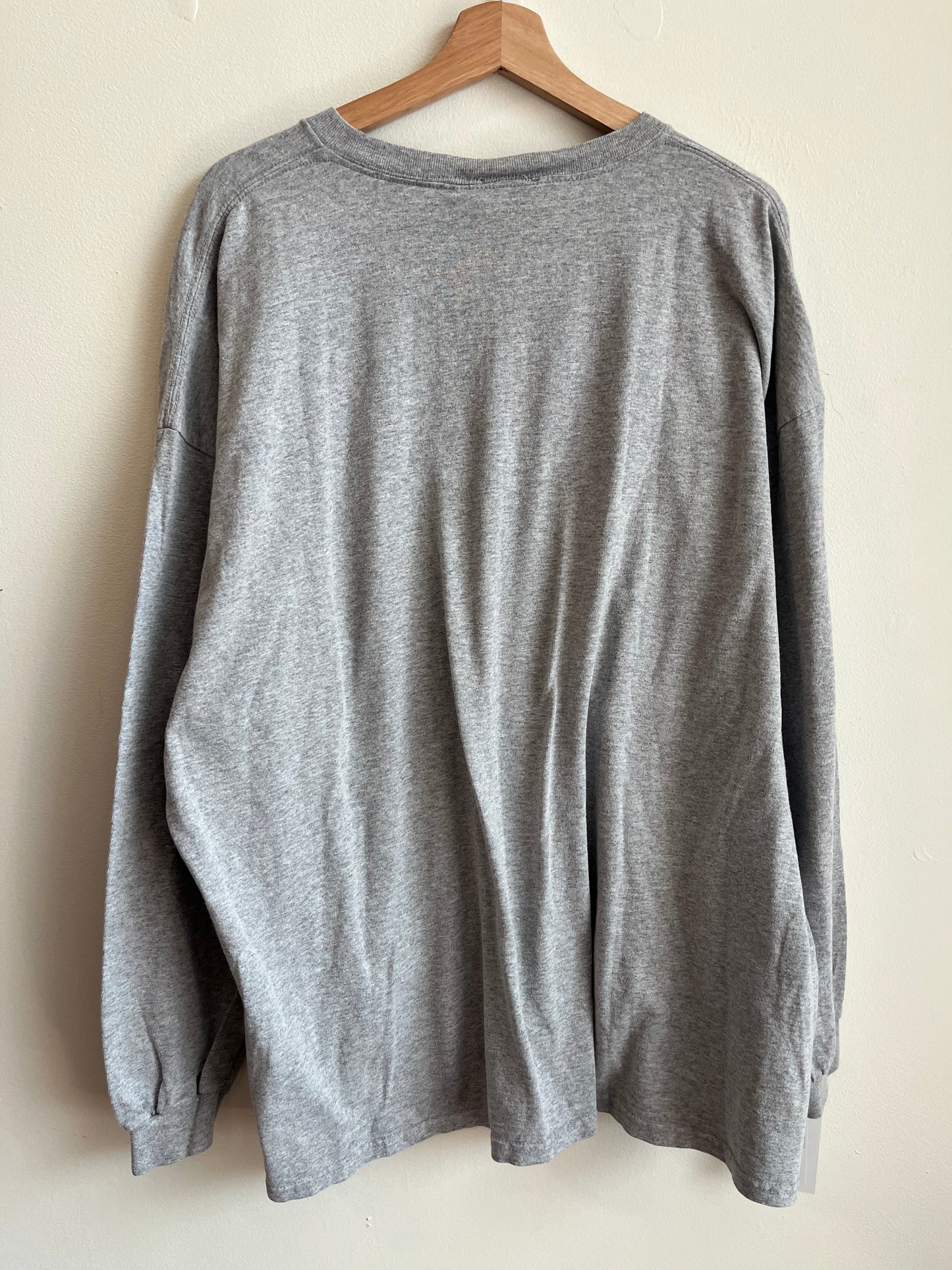 2003 Carolina Panthers Super Bowl Conference Champions NFL Grey Long Sleeve Tee (XXL)