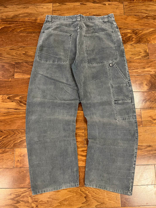 00s Chaps Ralph Lauren Teal Corduroy Pants (34 x 32)