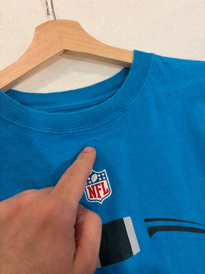 2011 Carolina Panthers Blue Reebok Sideline Tee (L)