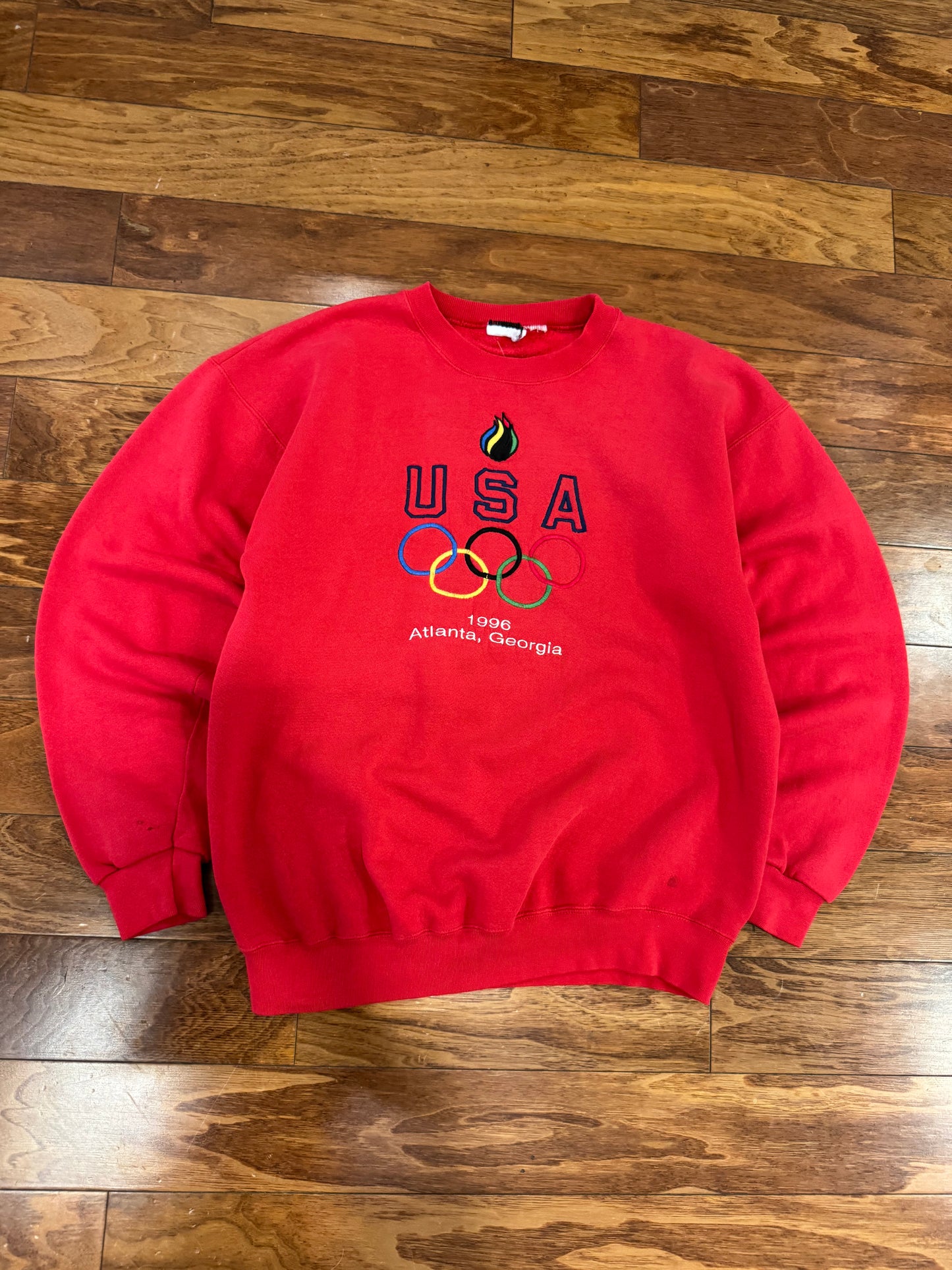 1996 Atlanta USA Olympics Embroidered Crewneck (L)