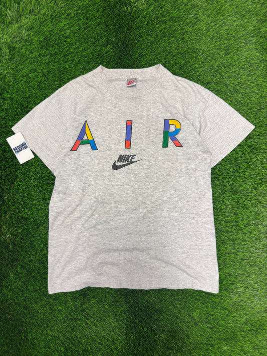 90s Nike Air Vintage Multi-Color Big Check Tee (L)