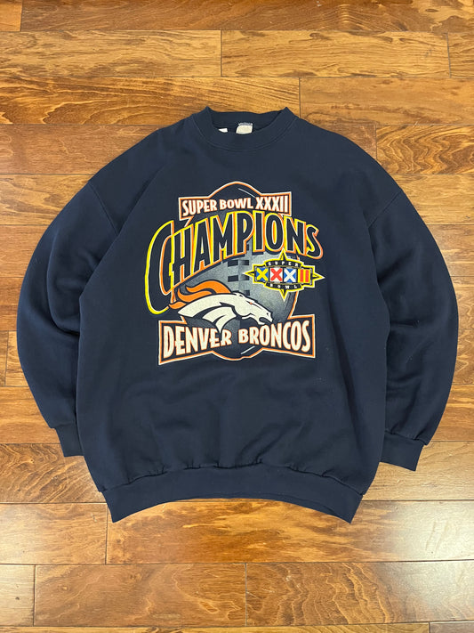 90s Denver Broncos Super Bowl Champions Crewneck (XXL)