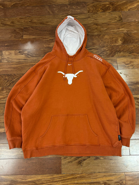 00s University of Texas Vintage Nike Center Swoosh Hoodie (XXL)
