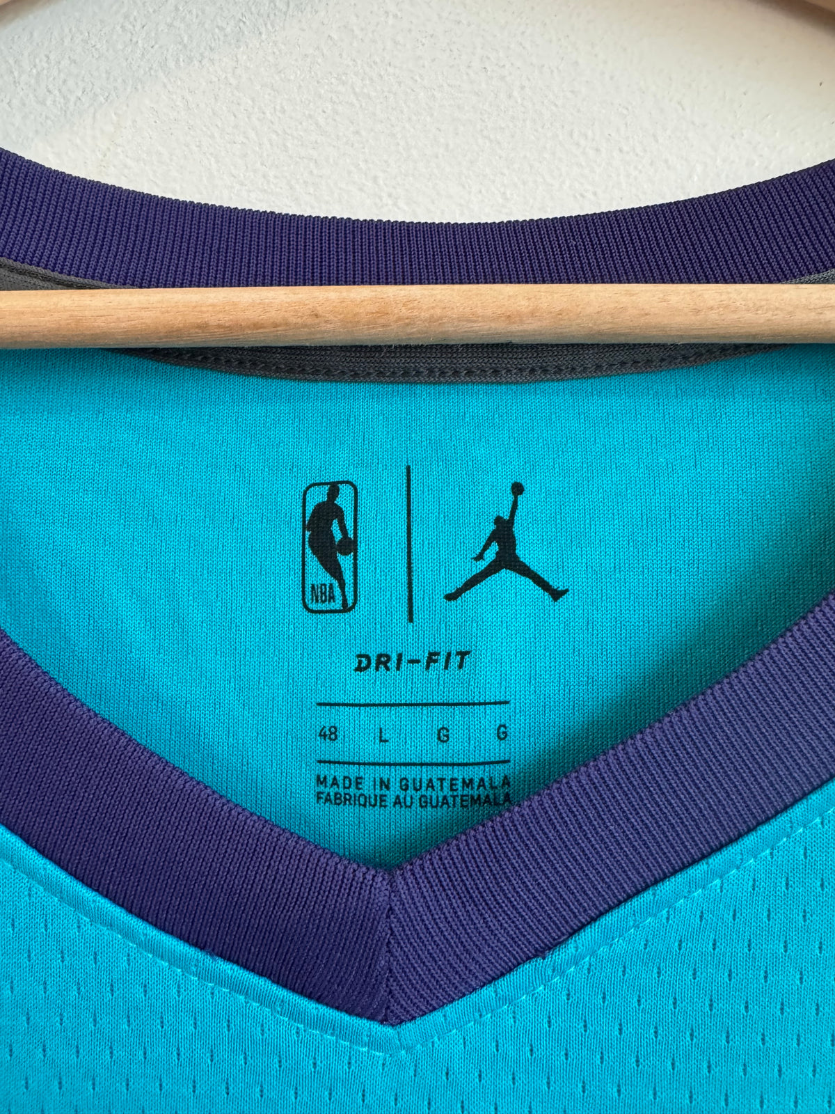 2018 Charlotte Hornets Devonte Graham Teal Jordan Swingman Jersey (L)
