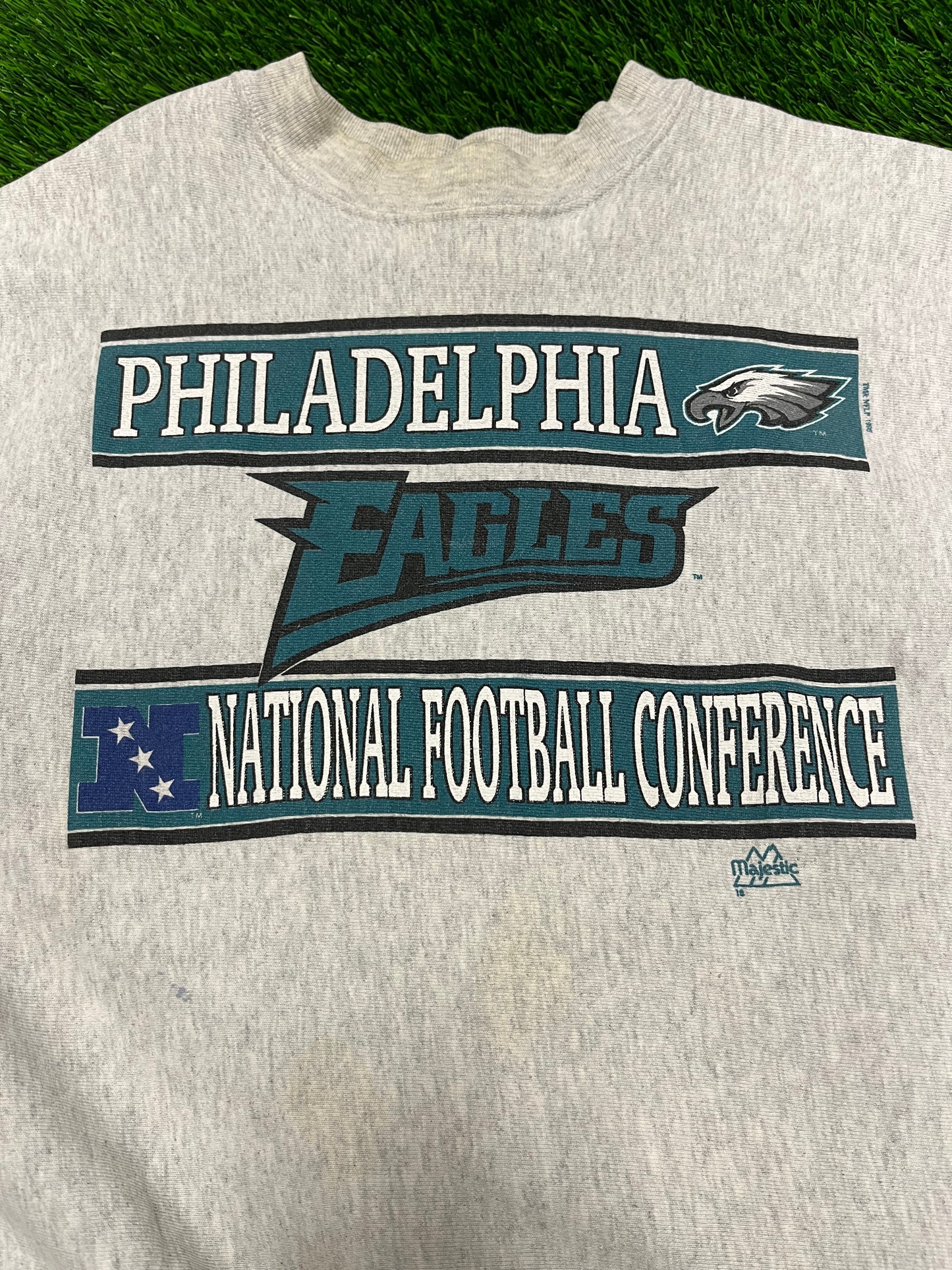 1990 Philadelphia Eagles Cross Cut Crewneck (L)