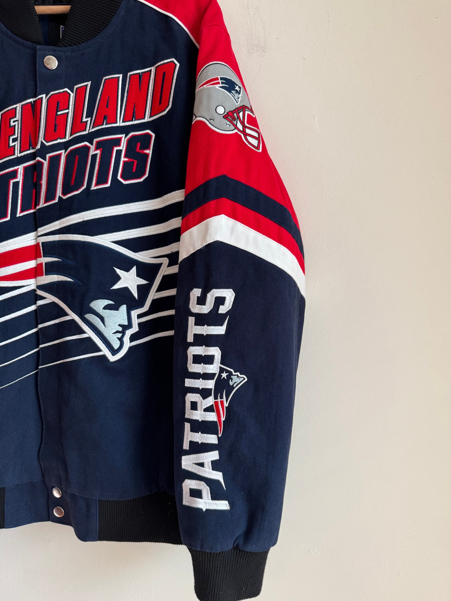 2010s New England Patriots Racing NFL GIII Racing Jacket (XL)