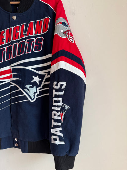 2010s New England Patriots Racing NFL GIII Racing Jacket (XL)