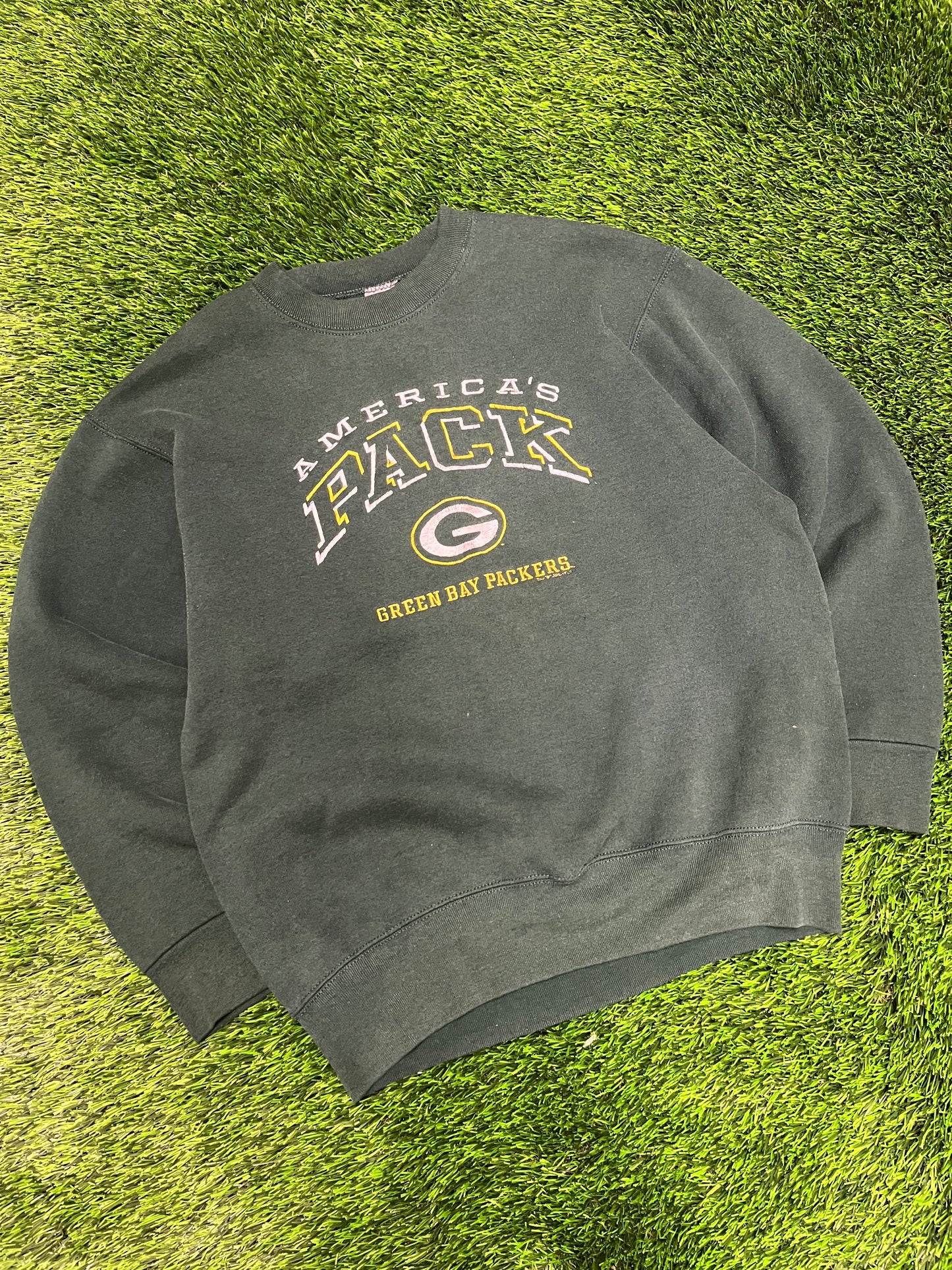90s Green Bay Packers Americas Pack Crewneck (L)