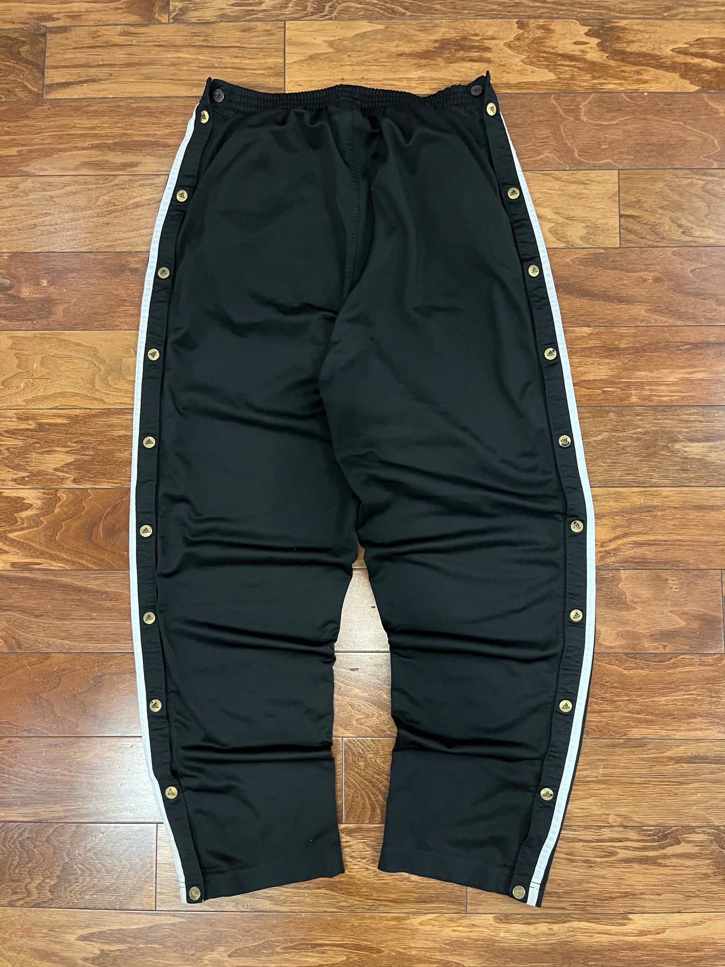 90s Adidas Black Breakaway Vintage Sweatpants (L)