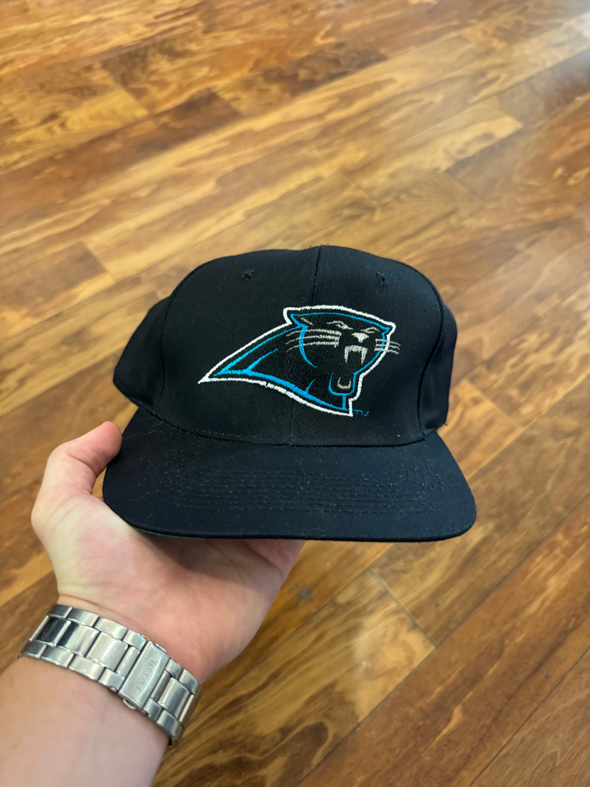90s Carolina Panthers Black Logo Deadstock Hat (OS)