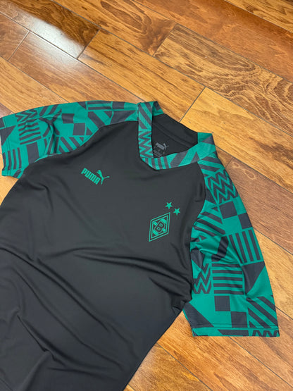 Puma Borussia Black/Green Soccer Jersey 2022-23 Kit (M)