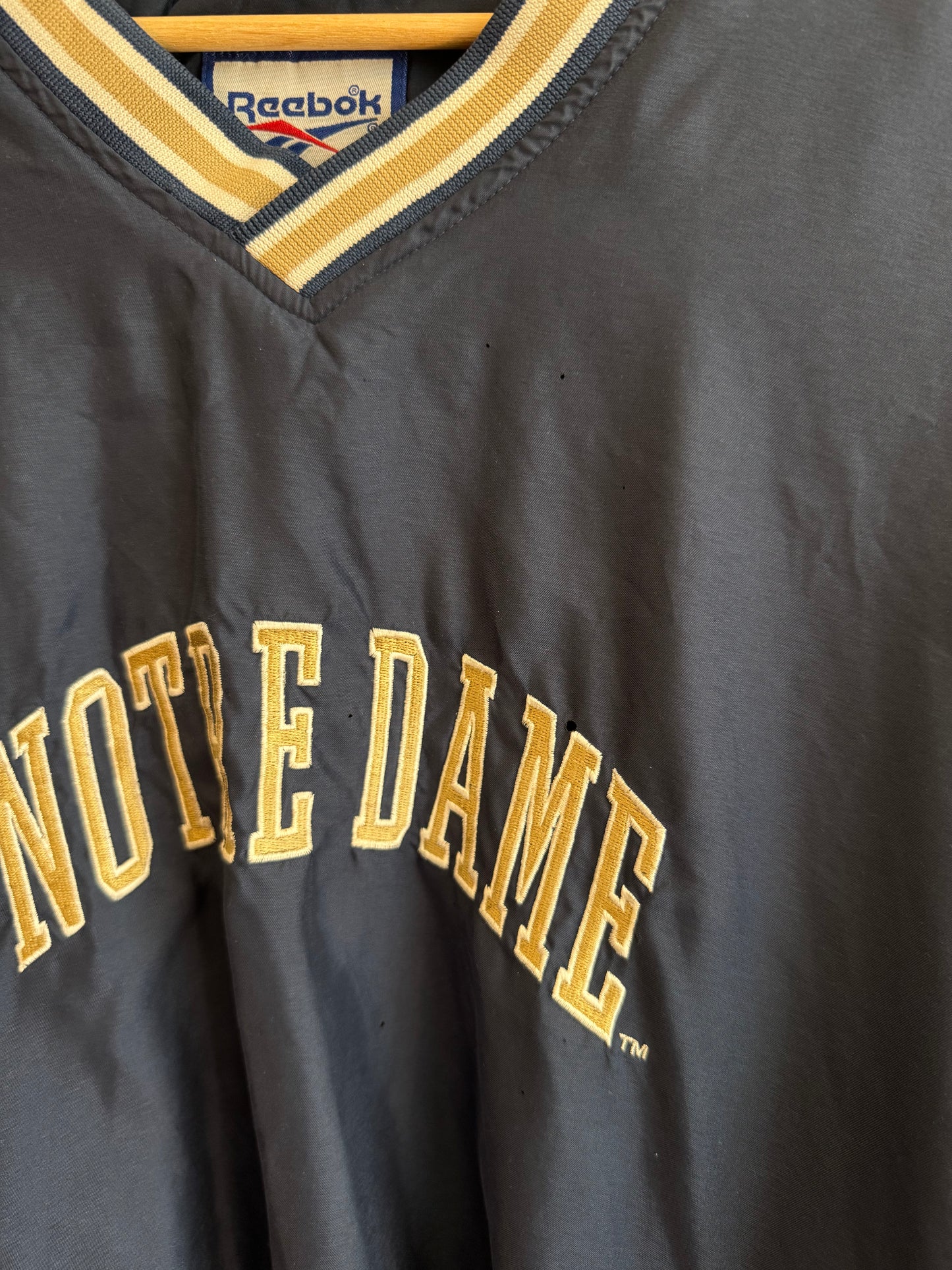 90s Notre Dame University Reebok Windbreaker (XXL)