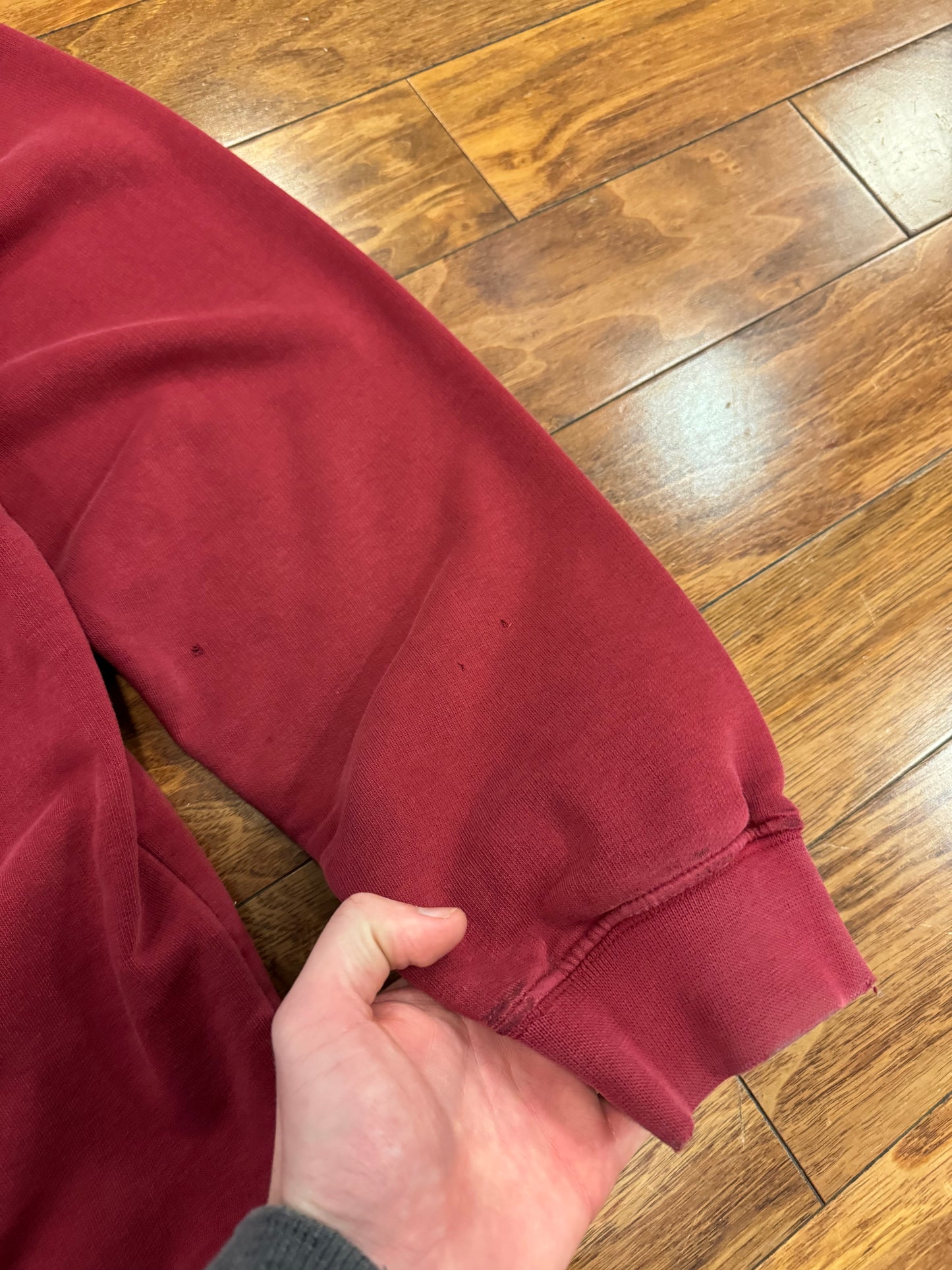 00s Nike Essential Swoosh Maroon Hoodie (XL)