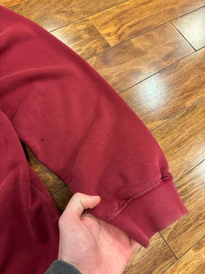 00s Nike Essential Swoosh Maroon Hoodie (XL)