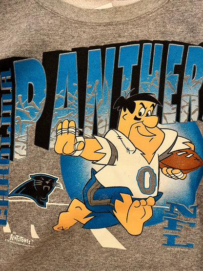 1993 Carolina Panthers Fred Flintstone Crewneck (L)